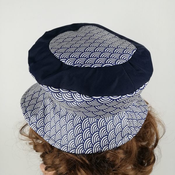 chapeau de pluie femme bleu